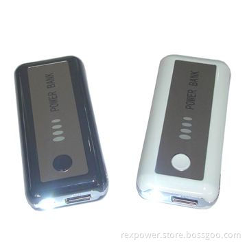 Power Banks with 5V DC Output and 5,200mAh Capacity, Can Charge for iPhone and iPad